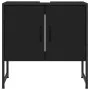 Armario para lavabo de baño madera ingeniería negro 60x33x60 cm de , Tocadores de baño - Ref: Foro24-842456, Precio: 45,79 €,...