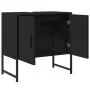 Armario para lavabo de baño madera ingeniería negro 60x33x60 cm de , Tocadores de baño - Ref: Foro24-842456, Precio: 45,79 €,...