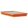 Solid pine wood LED bed frame in brown wax finish 120x190cm by , Beds and slatted bases - Ref: Foro24-844421, Price: 125,72 €...