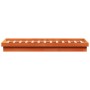 Solid pine wood LED bed frame in brown wax finish 140x200cm by , Beds and slatted bases - Ref: Foro24-844414, Price: 135,30 €...