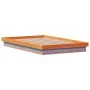 Solid pine wood LED bed frame in brown wax finish 140x190cm by , Beds and slatted bases - Ref: Foro24-844423, Price: 131,41 €...