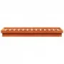 Solid pine wood LED bed frame in brown wax finish 140x190cm by , Beds and slatted bases - Ref: Foro24-844423, Price: 131,41 €...