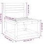 Gartensofa aus massivem Zirbenholz von , Outdoor-Sofas - Ref: Foro24-844669, Preis: 54,80 €, Rabatt: %