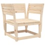 Silla de jardín madera madera maciza de pino by , Outdoor sofas - Ref: Foro24-844674, Price: 71,66 €, Discount: %
