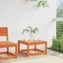 Taburete de jardín madera maciza de pino marrón cera de , Sofás de exterior - Ref: Foro24-844681, Precio: 48,90 €, Descuento: %