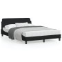 Bed frame with black fabric headboard 140x190 cm by , Beds and slatted bases - Ref: Foro24-373167, Price: 143,48 €, Discount: %
