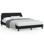 Bed frame with black fabric headboard 140x190 cm by , Beds and slatted bases - Ref: Foro24-373167, Price: 142,05 €, Discount: %