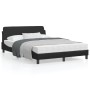 Estructura de cama con cabecero cuero sintético negro 140x190cm de , Camas y somieres - Ref: Foro24-373178, Precio: 142,63 €,...