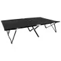 Tumbona doble plegable acero negra de vidaXL, Tumbonas - Ref: Foro24-47760, Precio: 130,24 €, Descuento: %