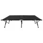 Tumbona doble plegable acero negra de vidaXL, Tumbonas - Ref: Foro24-47760, Precio: 130,24 €, Descuento: %