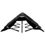Tumbona doble plegable acero negra de vidaXL, Tumbonas - Ref: Foro24-47760, Precio: 130,24 €, Descuento: %