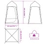 Tienda servicio baño impermeable verde by , tents - Ref: Foro24-94424, Price: 71,92 €, Discount: %