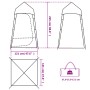 Tienda servicio baño impermeable naranja by , tents - Ref: Foro24-94426, Price: 77,94 €, Discount: %