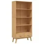 4-stufiges Regal OLDEN aus massivem Pinienholz in Braun. von , Bücherregale und Regale - Ref: Foro24-358612, Preis: 213,34 €,...