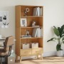 Estantería de 4 niveles OLDEN madera maciza de pino marrón by , Bookcases and shelves - Ref: Foro24-358612, Price: 216,78 €, ...