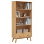 4-stufiges Regal OLDEN aus massivem Pinienholz in Braun. von , Bücherregale und Regale - Ref: Foro24-358612, Preis: 216,78 €,...