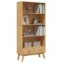 Estantería de 4 niveles OLDEN madera maciza de pino marrón de , Librerías y estanterías - Ref: Foro24-358612, Precio: 213,34 ...