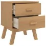 Mesita de noche OLDEN madera maciza de pino marrón de , Mesitas de noche - Ref: Foro24-358582, Precio: 67,34 €, Descuento: %