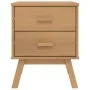 Mesita de noche OLDEN madera maciza de pino marrón de , Mesitas de noche - Ref: Foro24-358582, Precio: 67,34 €, Descuento: %