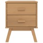 Mesita de noche OLDEN madera maciza de pino marrón by , Nightstands - Ref: Foro24-358582, Price: 67,30 €, Discount: %