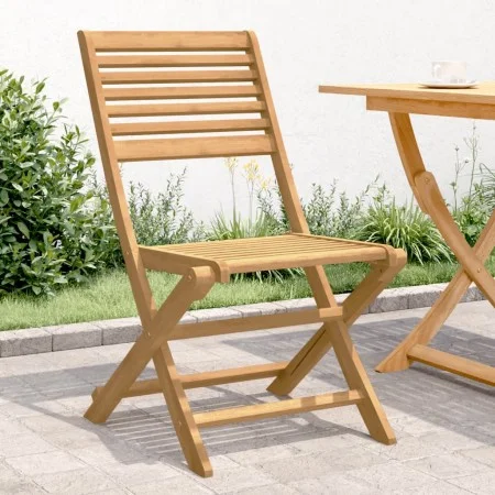 Sillas de jardín plegables 2 uds madera acacia 48,5x61,5x87 cm by , Garden chairs - Ref: Foro24-365739, Price: 110,45 €, Disc...