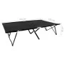 Tumbona doble plegable acero negra de vidaXL, Tumbonas - Ref: Foro24-47760, Precio: 130,24 €, Descuento: %
