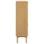 Schuhregal aus massiver Kiefer in Grau und Braun, 55x35x120 cm. von , Schuhregale und Schuhorganisatoren - Ref: Foro24-358619...
