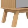 Zapatero OLDEN madera maciza de pino gris y marrón 55x35x120 cm by , Shoe racks and shoe organizers - Ref: Foro24-358619, Pri...
