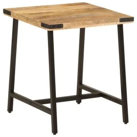 Mesa auxiliar de madera maciza de mango y hierro 45x45x50 cm by , Side tables - Ref: Foro24-372734, Price: 53,36 €, Discount: %