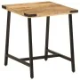 Mesa auxiliar de madera maciza de mango y hierro 45x45x50 cm by , Side tables - Ref: Foro24-372734, Price: 53,36 €, Discount: %