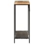 Mesa consola madera maciza mango rugosa y hierro 90x30x75 cm by , Side tables - Ref: Foro24-372729, Price: 95,58 €, Discount: %