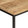 Mesa consola madera maciza mango rugosa y hierro 90x30x75 cm by , Side tables - Ref: Foro24-372729, Price: 95,58 €, Discount: %