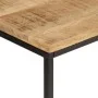 Mesa consola madera maciza mango rugosa y hierro 90x30x75 cm by , Side tables - Ref: Foro24-372729, Price: 86,49 €, Discount: %