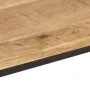 Mesa consola madera maciza mango rugosa y hierro 90x30x75 cm by , Side tables - Ref: Foro24-372729, Price: 86,49 €, Discount: %