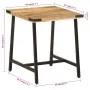 Mesa auxiliar de madera maciza de mango y hierro 45x45x50 cm by , Side tables - Ref: Foro24-372734, Price: 53,36 €, Discount: %