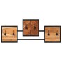 Massiver Wandgarderobenständer aus Akazienholz und Eisen 90x1x35 cm von , Hut- und Garderobenständer - Ref: Foro24-372743, Pr...