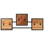 Perchero de pared madera maciza de acacia y hierro 90x1x35 cm by , Hat and coat racks - Ref: Foro24-372743, Price: 58,44 €, D...