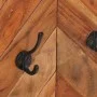Massiver Wandgarderobenständer aus Akazienholz und Eisen 90x1x35 cm von , Hut- und Garderobenständer - Ref: Foro24-372743, Pr...
