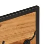 Massiver Wandgarderobenständer aus Akazienholz und Eisen 90x1x35 cm von , Hut- und Garderobenständer - Ref: Foro24-372743, Pr...
