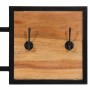 Massiver Wandgarderobenständer aus Akazienholz und Eisen 90x1x35 cm von , Hut- und Garderobenständer - Ref: Foro24-372743, Pr...