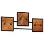 Massiver Wandgarderobenständer aus Akazienholz und Eisen 90x1x35 cm von , Hut- und Garderobenständer - Ref: Foro24-372743, Pr...
