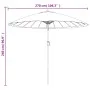 Garden umbrella with anthracite gray aluminum pole 270 cm by vidaXL, Umbrellas - Ref: Foro24-47306, Price: 81,59 €, Discount: %
