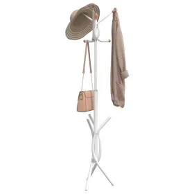 Perchero de hierro con recubrimiento en polvo blanco 176 cm by , Hat and coat racks - Ref: Foro24-377084, Price: 32,26 €, Dis...