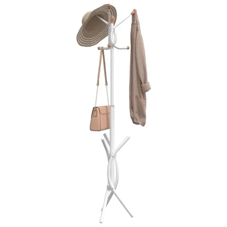 Perchero de hierro con recubrimiento en polvo blanco 176 cm by , Hat and coat racks - Ref: Foro24-377084, Price: 32,26 €, Dis...