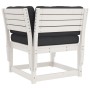 Sofá de jardín reposabrazos cojines madera maciza pino blanco by , Outdoor sofas - Ref: Foro24-844695, Price: 109,77 €, Disco...