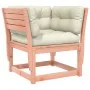 Sofá de jardín con reposabrazos cojines madera maciza Douglas by , Outdoor sofas - Ref: Foro24-844697, Price: 96,15 €, Discou...