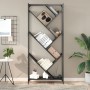 Estantería de madera de ingeniería y metal negro 79x30x180 cm by , Bookcases and shelves - Ref: Foro24-845431, Price: 97,83 €...