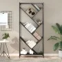 Regal aus Ingenieurholz und schwarzem Metall 79x30x180 cm von , Bücherregale und Regale - Ref: Foro24-845431, Preis: 96,57 €,...