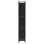 Estantería de madera de ingeniería y metal negro 79x30x180 cm by , Bookcases and shelves - Ref: Foro24-845431, Price: 97,83 €...