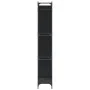 Regal aus Ingenieurholz und schwarzem Metall 79x30x180 cm von , Bücherregale und Regale - Ref: Foro24-845431, Preis: 96,57 €,...